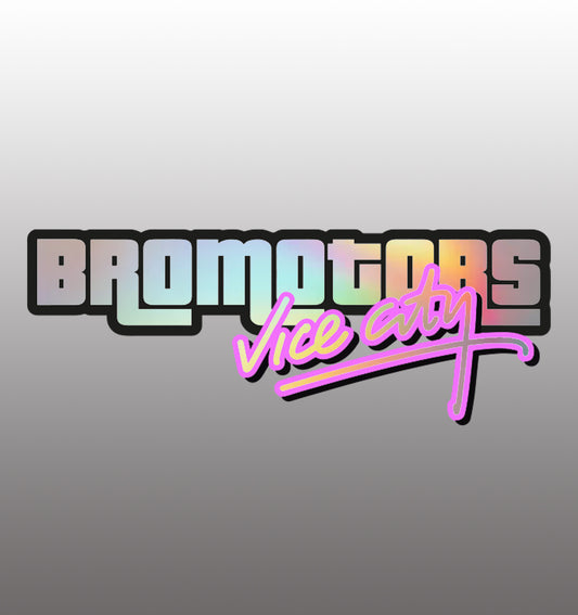 Sticker Bromotors Vice City Holographique