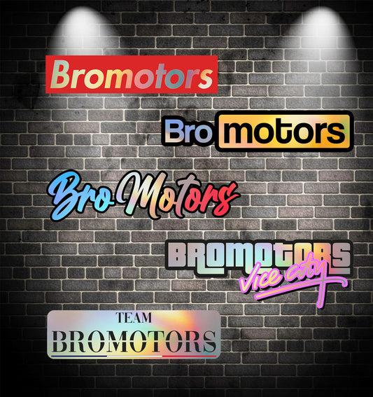 Pack Stickers Bromotors Holographiques