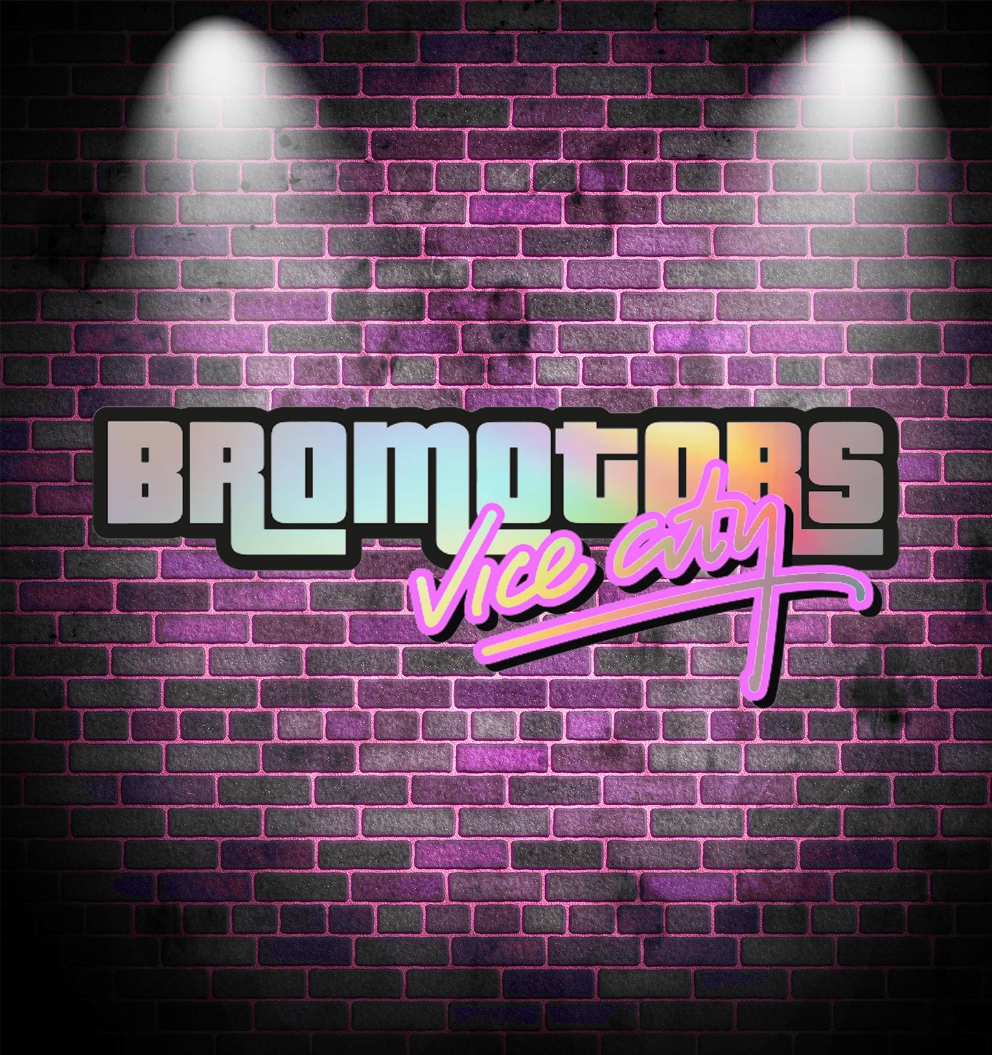 Sticker Bromotors Vice City Holographique